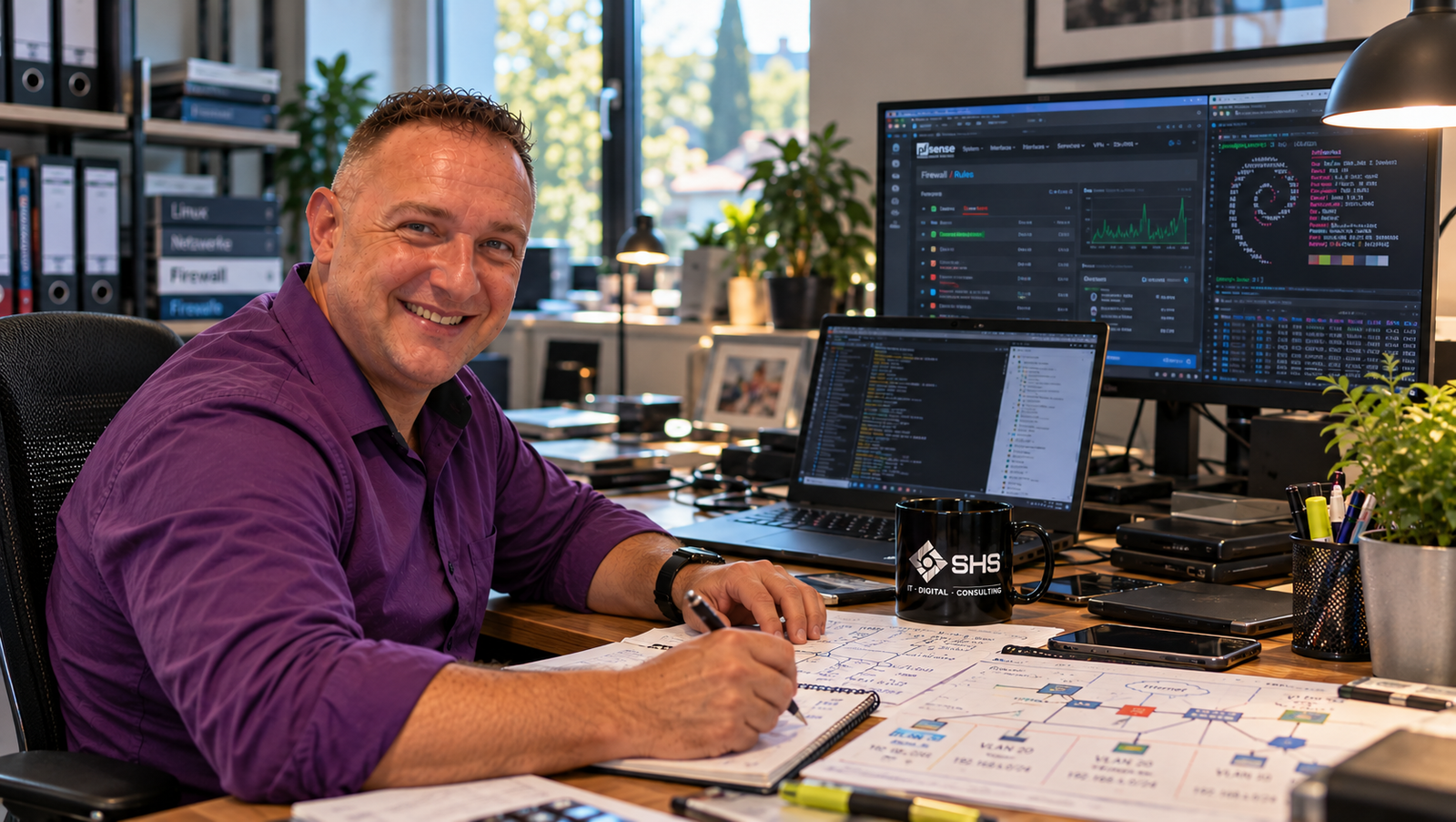 IT-Experte beim Netzwerk-Monitoring und bei der Analyse technischer IT-Infrastruktur